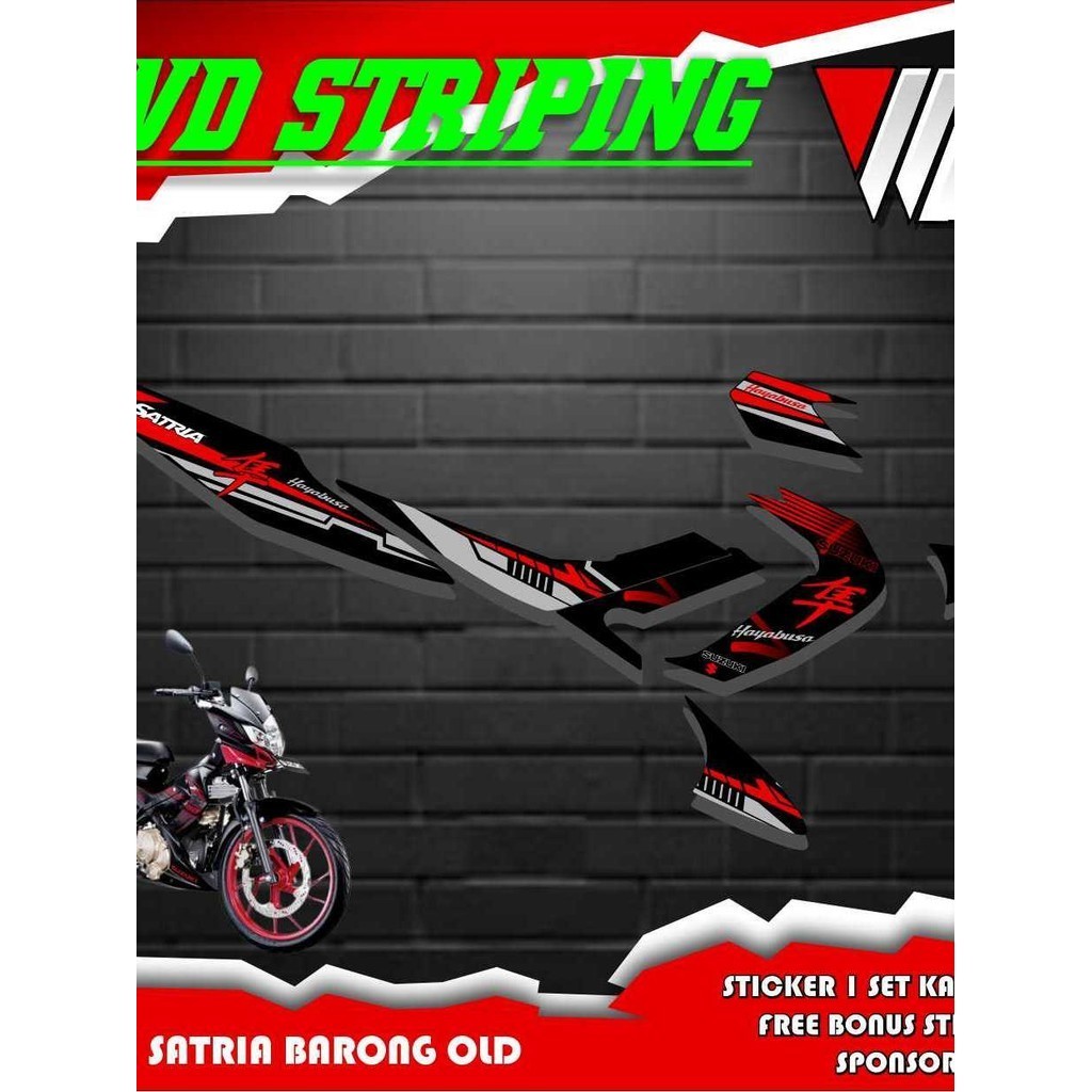 01981 Setriping stiker setiker Striping satria fu Barong Hayabusa / Striping satria Barong /Striping