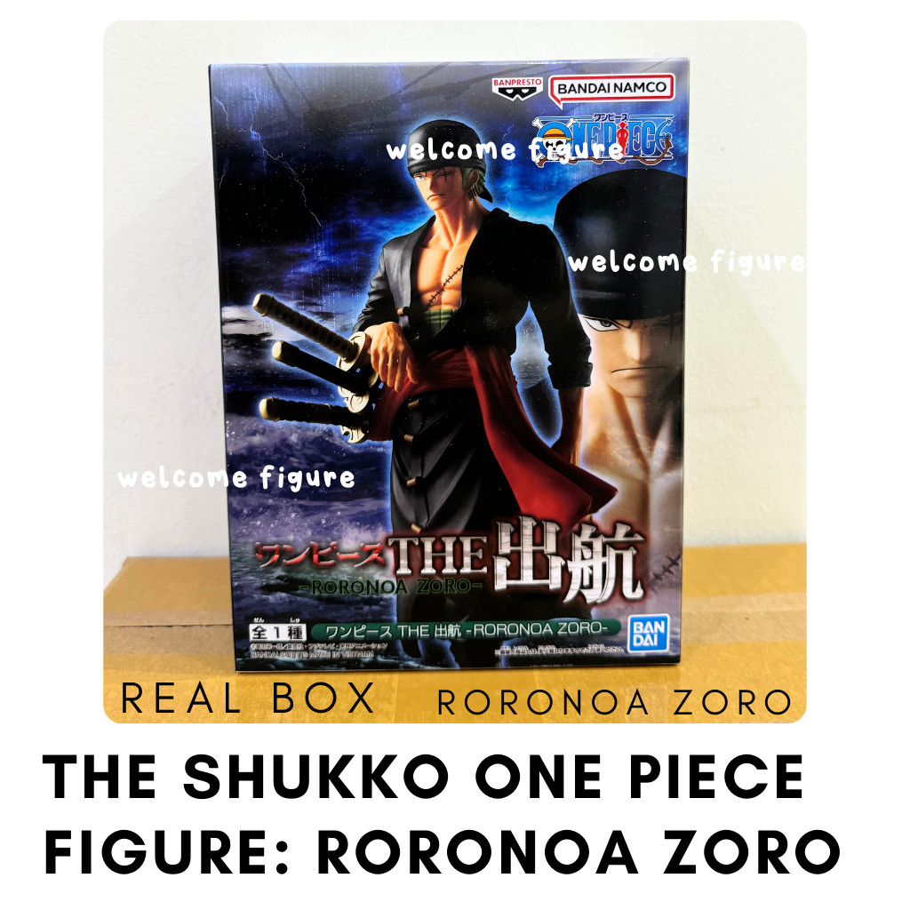 One Piece Figure The Shukko Rorona Zoro Original Bandai