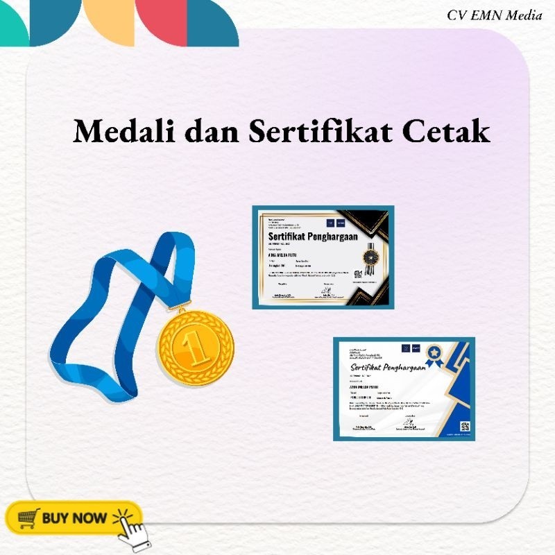

Medali dan Sertivikat Cetak