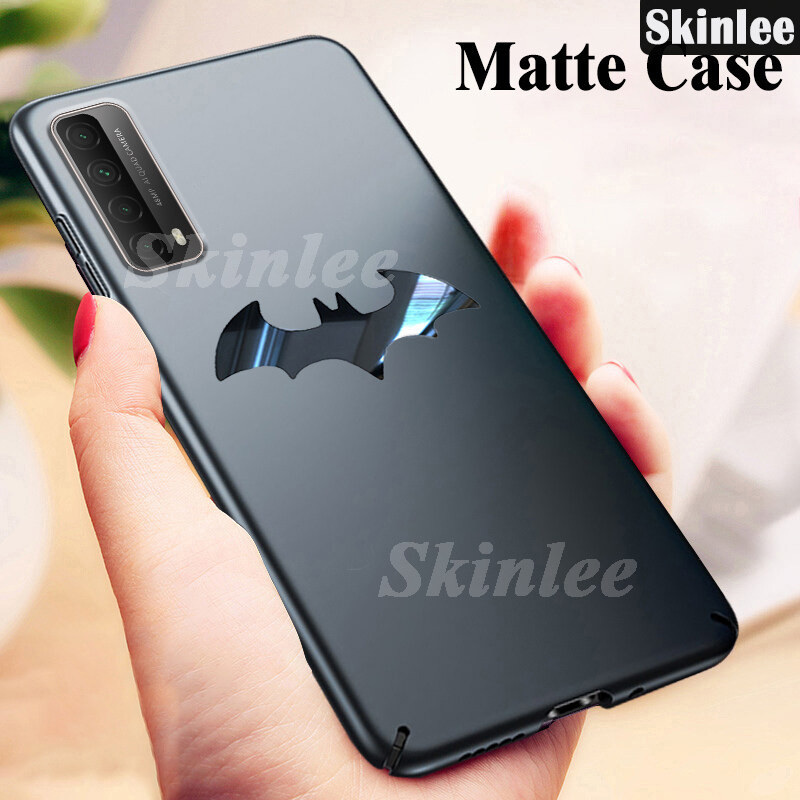 For Huawei Y7A Case Luxury Frosted Matte Back Slim Metal Bat man Non-slip Protective for Huawei Y7A 