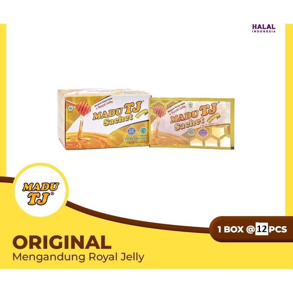 

Madu TJ Sachet (Origina 1Box@12pcs (20G) - Mengandung Royal Jelly