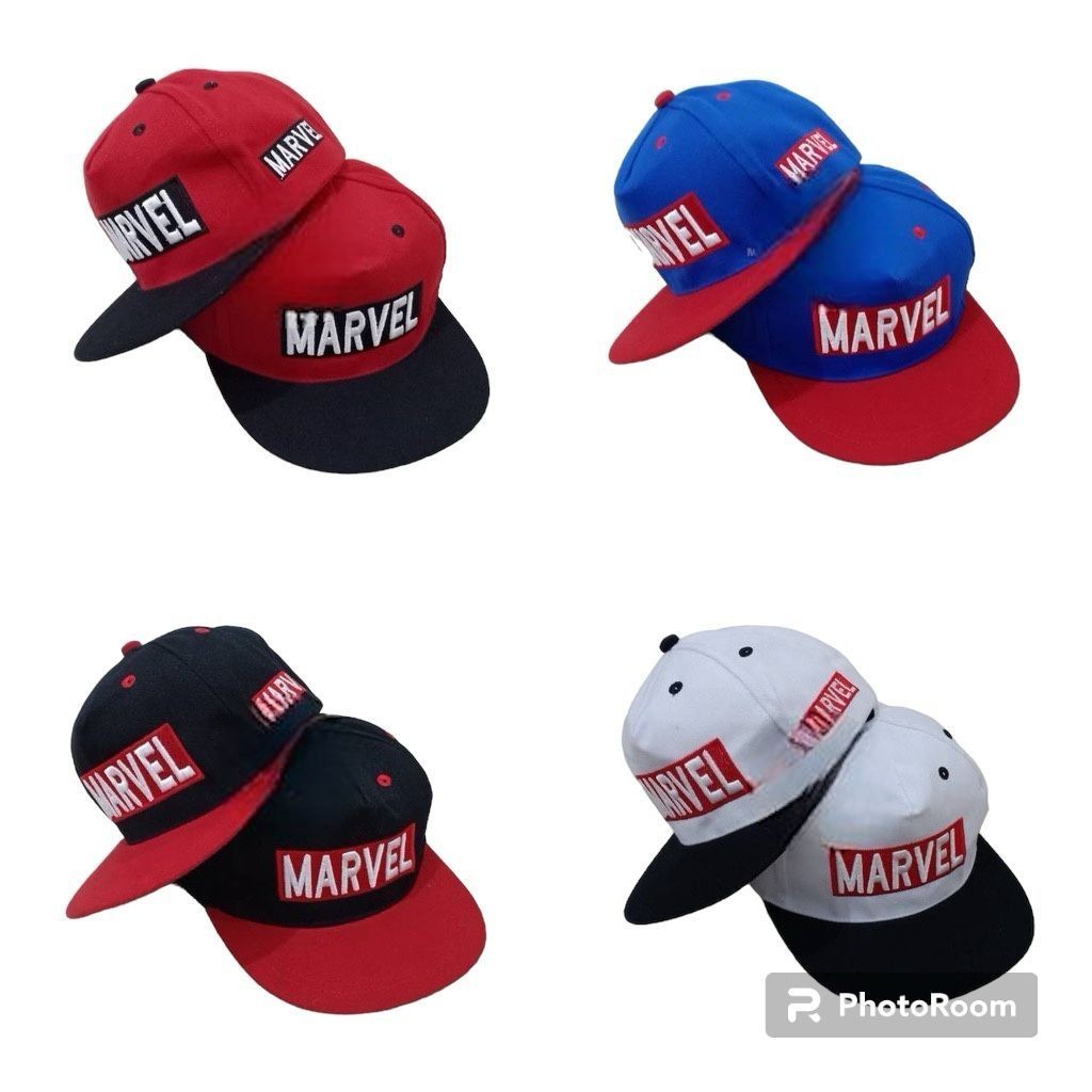 Original Topi Snapback Anak Bordir / Topi Marvel Hiphop BEST SELLER TOPI TERLARIS 2024
