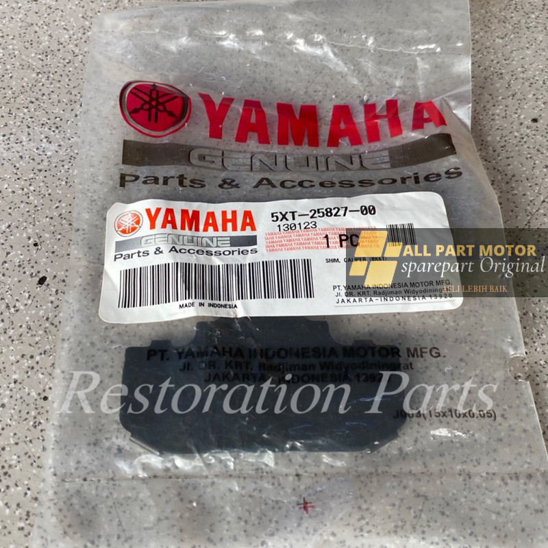 Plat Seng Kampas Kaliper Rem Belakang 5XT-25827-00 WR 155