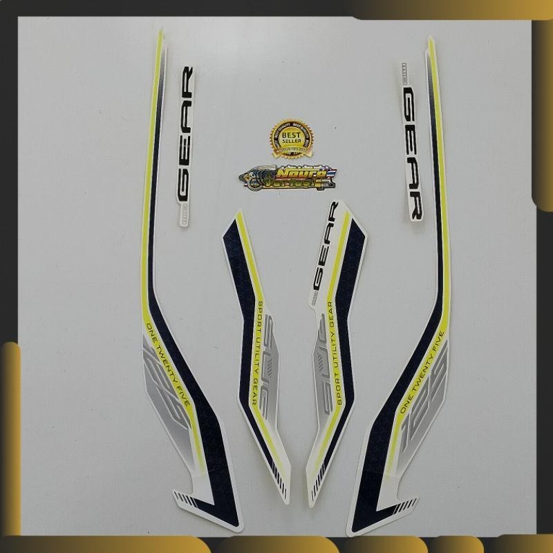 striping yamaha Gear 125 2021 2022 silver