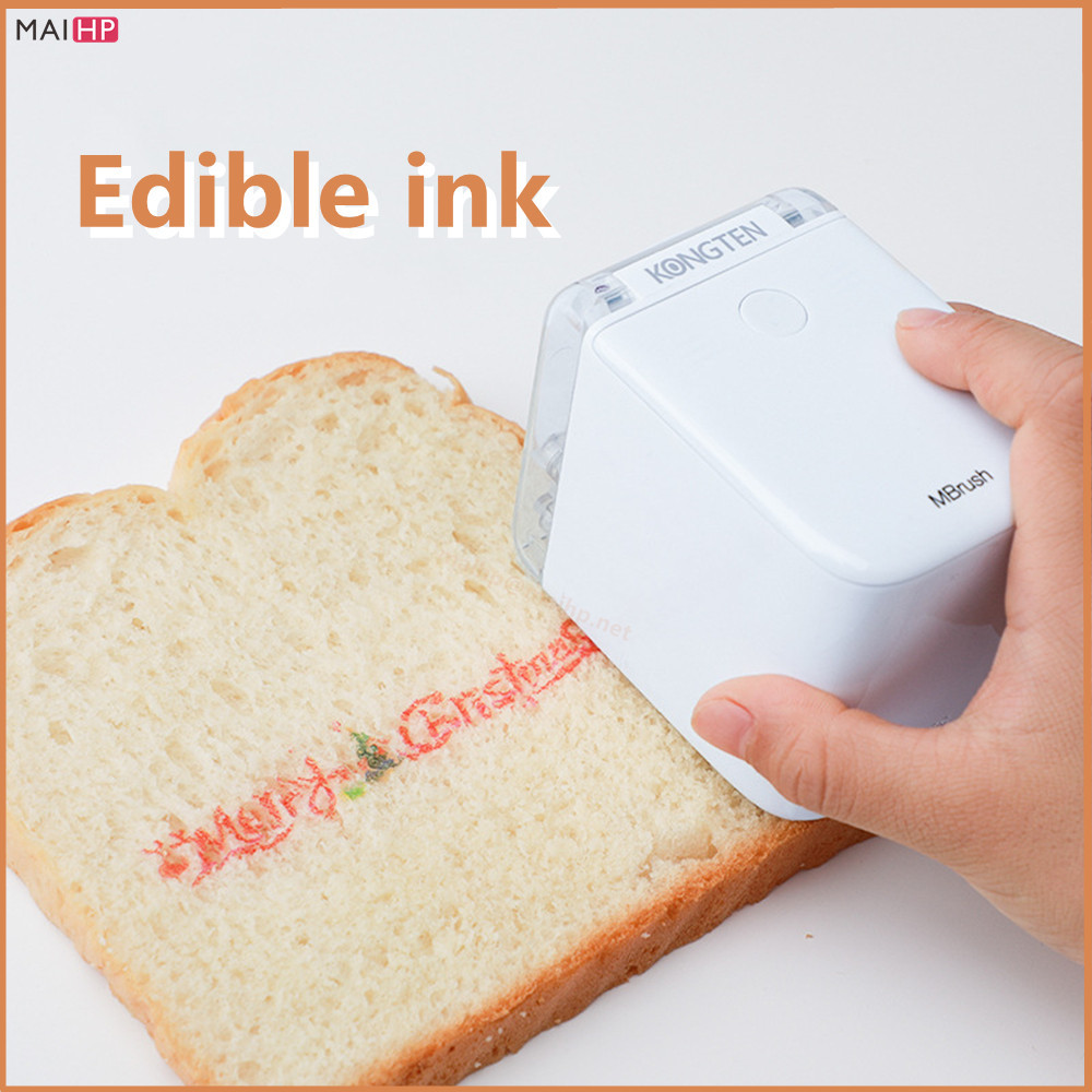 

Impresora DIY Custom Chocolate Bread Cake Macaroon Coffee Beer LOGO Label Text Mini Handheld Edible Ink Baking Food Printer