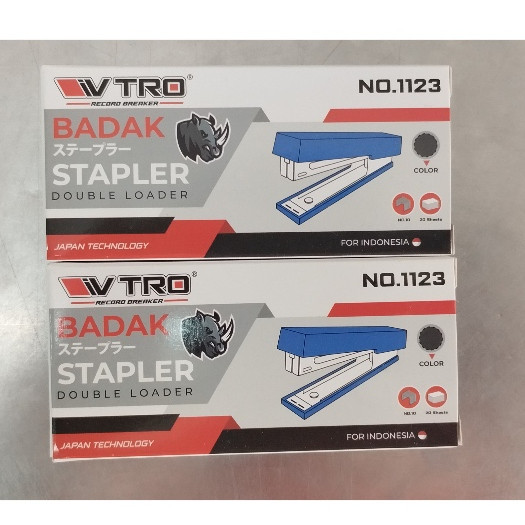 

STAPLER V-TRO BADAK no. 1123 HD-10D AWET DAN KUAT 001