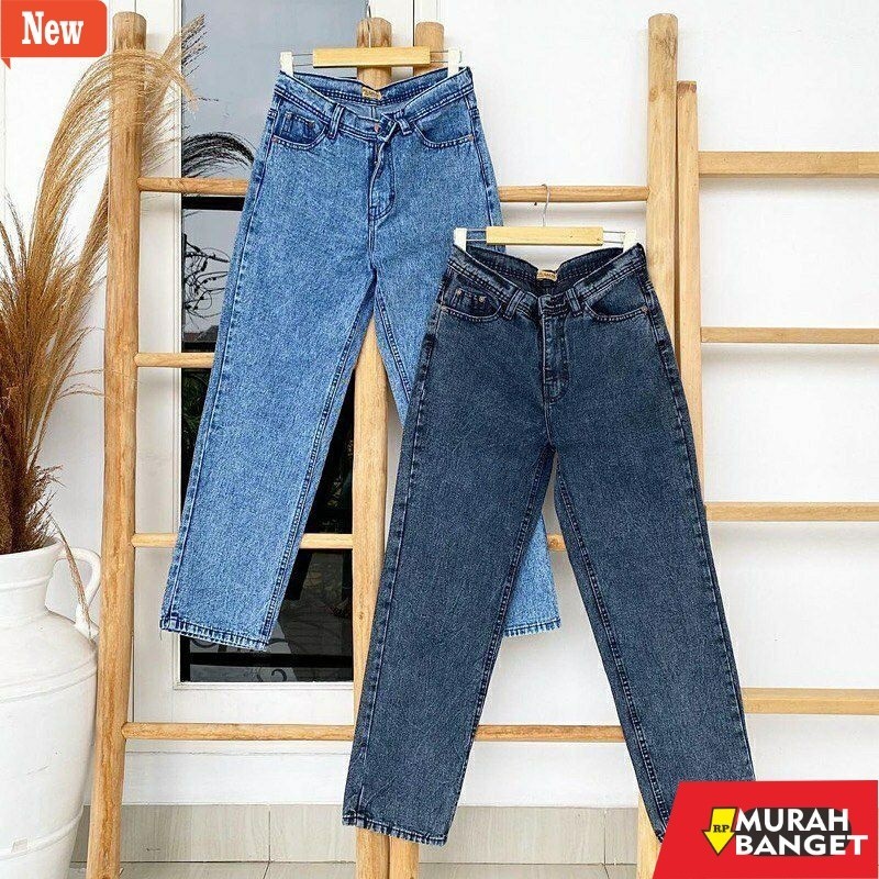 Denim Panjang Wanita CELANA JEANS WANITA/JEANS BOYFRIEND SNOW/CELANA JEANS KEKINIAN