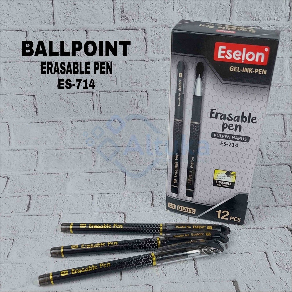 

(12 Pcs) Gel / Erasable Pen / Pulpen Bisa dihapus Eselon ES-714