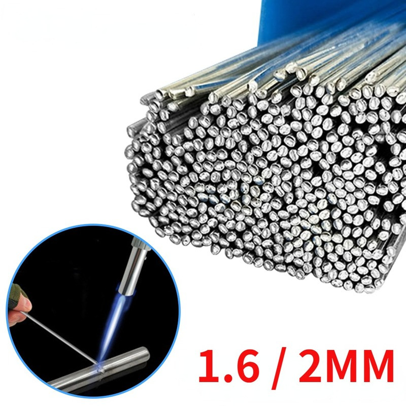 10Pcs Low Temperature Easy Melt Aluminum Universal Silver Welding Rod Cored Wire  Rod Solder No Need