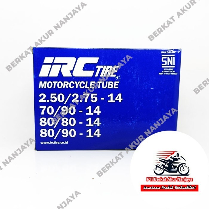 Ban Dalam IRC 250/275-14 atau Ban 70/90-14 80/80-14 80/90-14