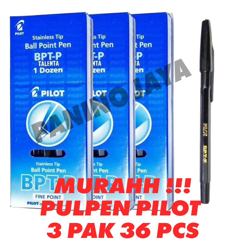 

pulpen pilot BPT-P hitam fine point 36 pcs ( harga grosir)