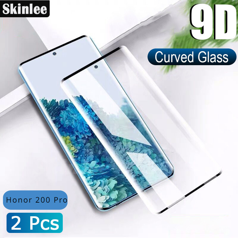 2 pcs untuk Honor 200 Pro 400 Lite Smart X5B Plus Curved Tempered Glass Screen Protector untuk Honor