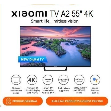 Xiaomi 55 Inch TV A2 4K UHD Digital TV