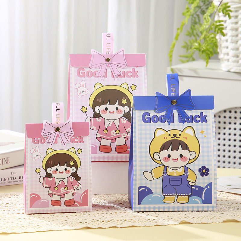 

PAPER BAG GOODIE BAG KOTAK SNACK SOUVENIR KADO HAMPERS ULANG TAHUN MOTIF GOOD LUCK BOY GIRL PRINCE PRINCESS