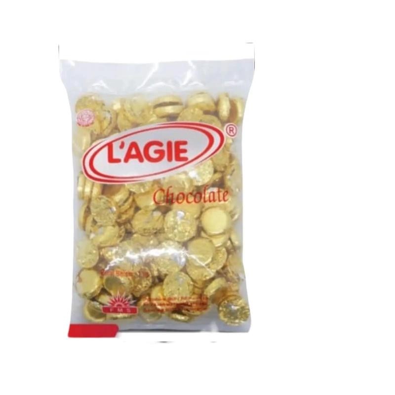 

lagie/ LEGIE chocolate golden coin 1kg Cokelat Food Coklat Snacks Cemilan