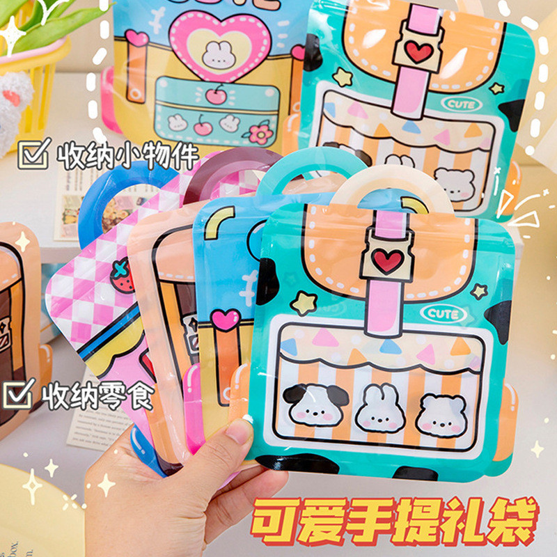 

PLASTIK ZIPLOCK STANDING POUCH KEMASAN CANDY COOKIES PERMEN ORGANIZER MULTI FUNGSI AESTHETIC COLOURFULL