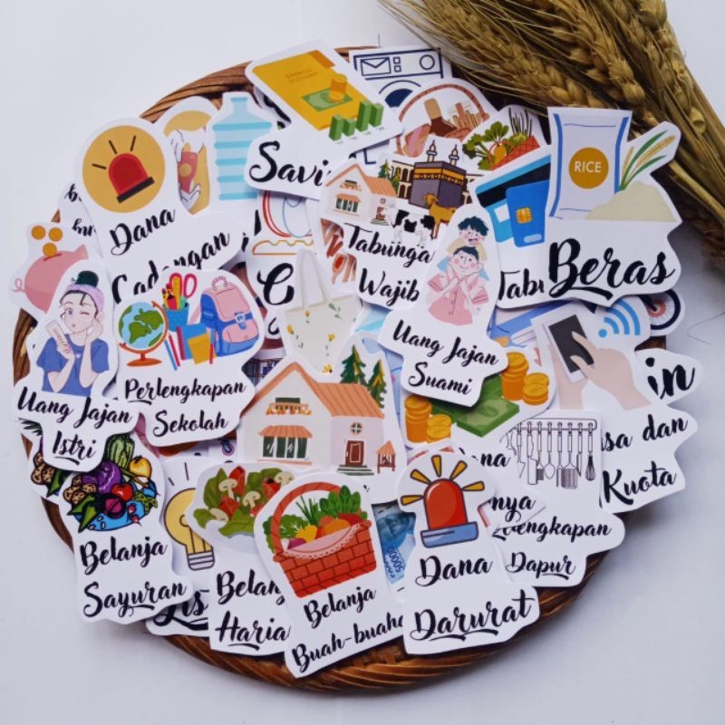 

Stiker Dompet Keuangan/Stiker Budgeting/Stiker Dompet Disiplin