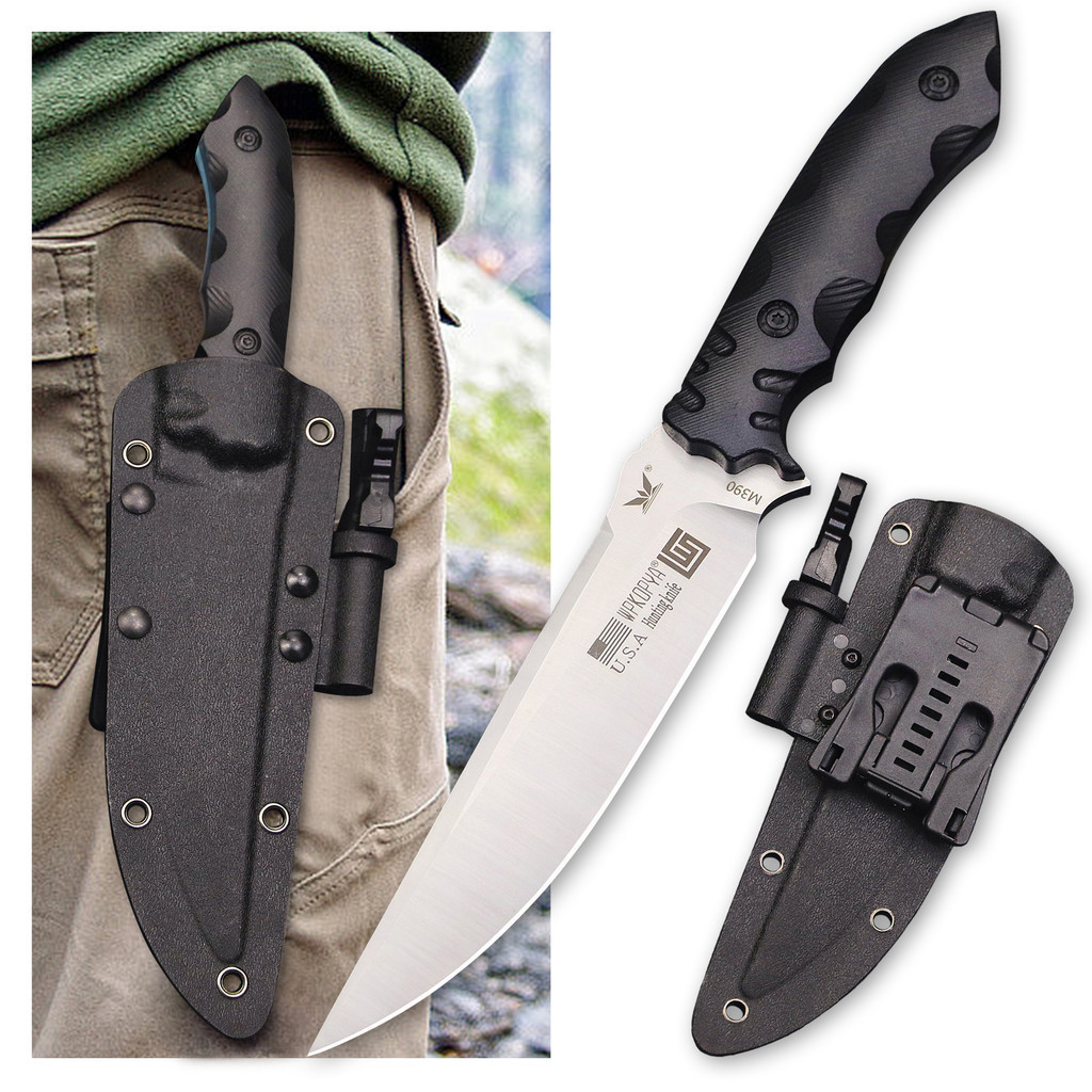 American multifunctional M390 hunting Straight Knife, Jungle Camping tactical straight knife, G10 ha