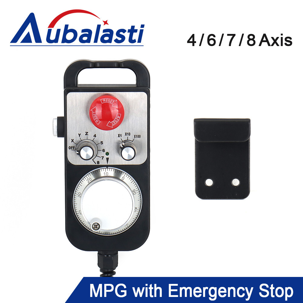 CNC Pulse Generator 4/6/7/8 Axis 5V MPG Pendant Handwheel for FAGOR GSK Siemens MITSUBISHI FANUC Sys