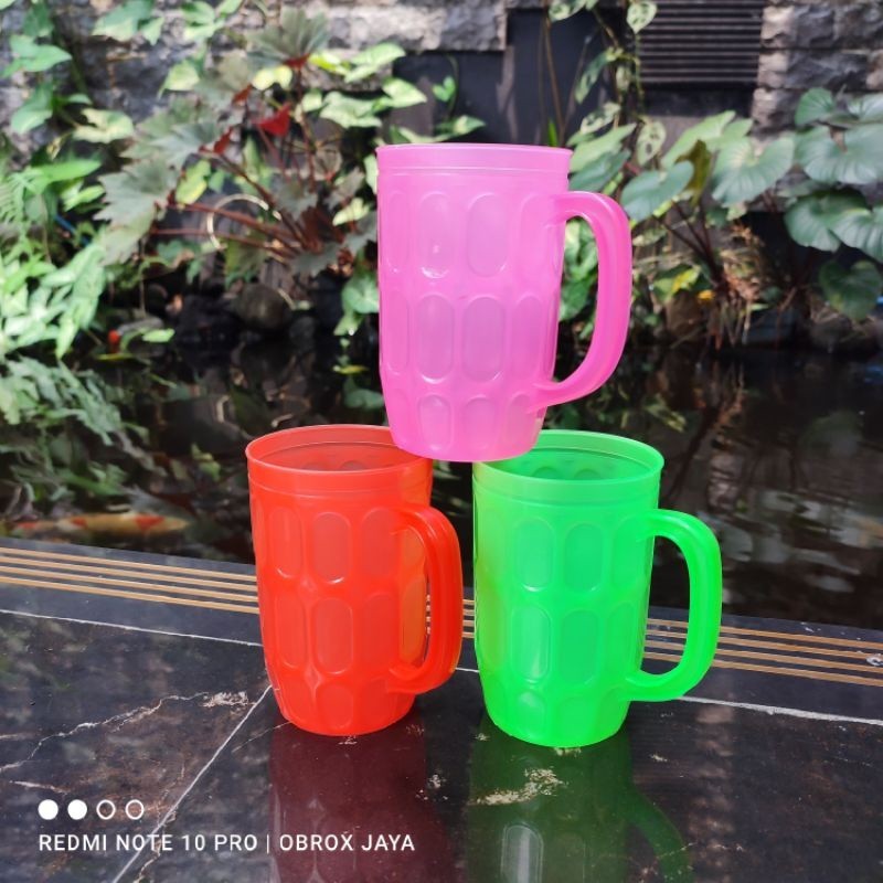 PERABOTAN DAPUR - GELAS GRENDEL BAHAN PLASTIK BUAT JUALAN ES