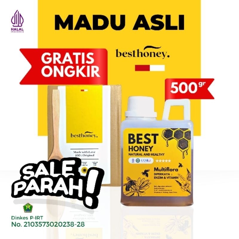 

Best Honey - Madu Asli Madu Multiflora Original - 500gr