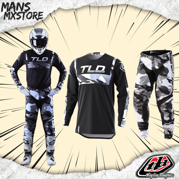 JERSEY TLD GP BRAZEN 2024 CAMO GREY JERSEY SET TROY LEE DESIGNS ORIGINAL