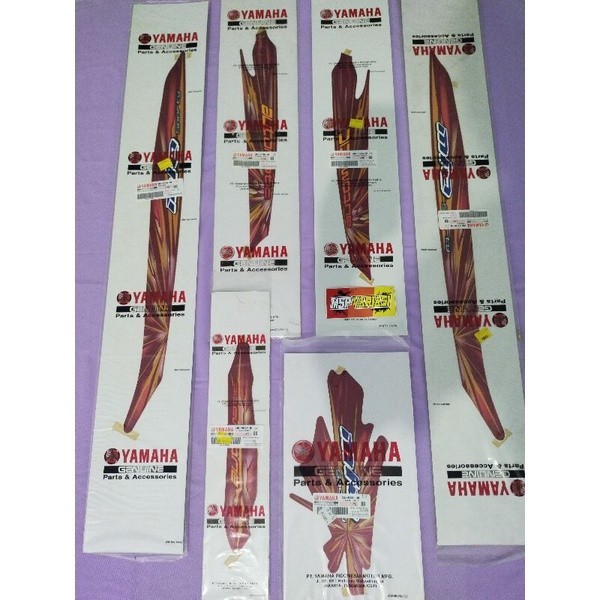 Striping Motor  Yamaha Mio smile sporty 2008 merah original asli ori