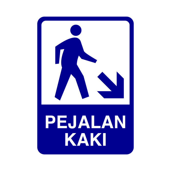 

RAMBU PLANG PEJALAN KAKI 35CM X 50CM PLAT ALUMUNIUM - Kiri