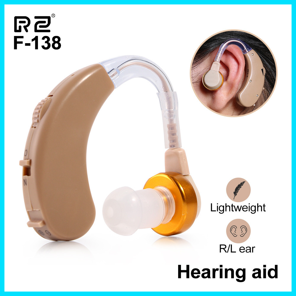 Alat Bantu Dengar F-138 / F-139 Portabel Earphone Hearing Aid Amplifier Suara Bantuan Telinga Mini D