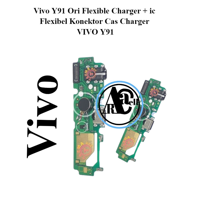 Vivo Y91 Ori Flexible Charger + ic Flexibel Konektor Cas Charger VIVO Y91