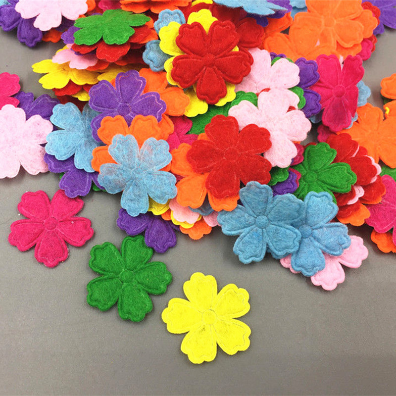 

DIY 400pcs Felt Appliques Craft Cherry shape Decorative Scrapbooking 21mm