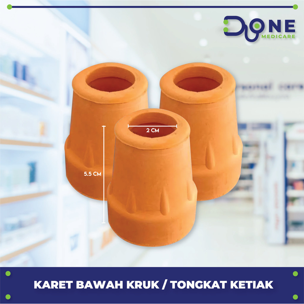 Karet Kruk/Karet Tongkat Ketiak/Karet Bawah Kruk