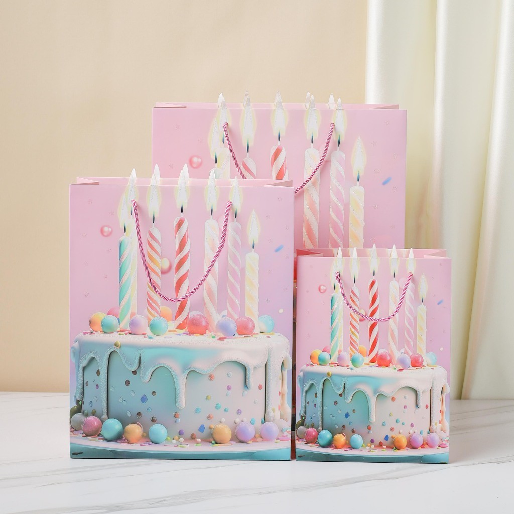 

Myware Paper Bag Kado Birthday Paper Bag Lucu Ulang Tahun Paper Bag Kemasan Hadiah Graduation yang Elegan dan Indah Warna Pastel Pink