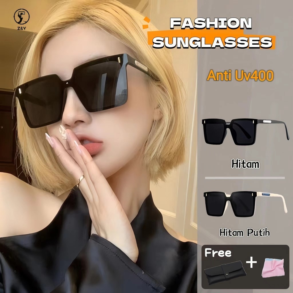 Kacamata Hitam Minus 222 Sunglasses Lensa Anti Uv400 Pelindung UV400 Oversize Fashion Kacamata Gaya 