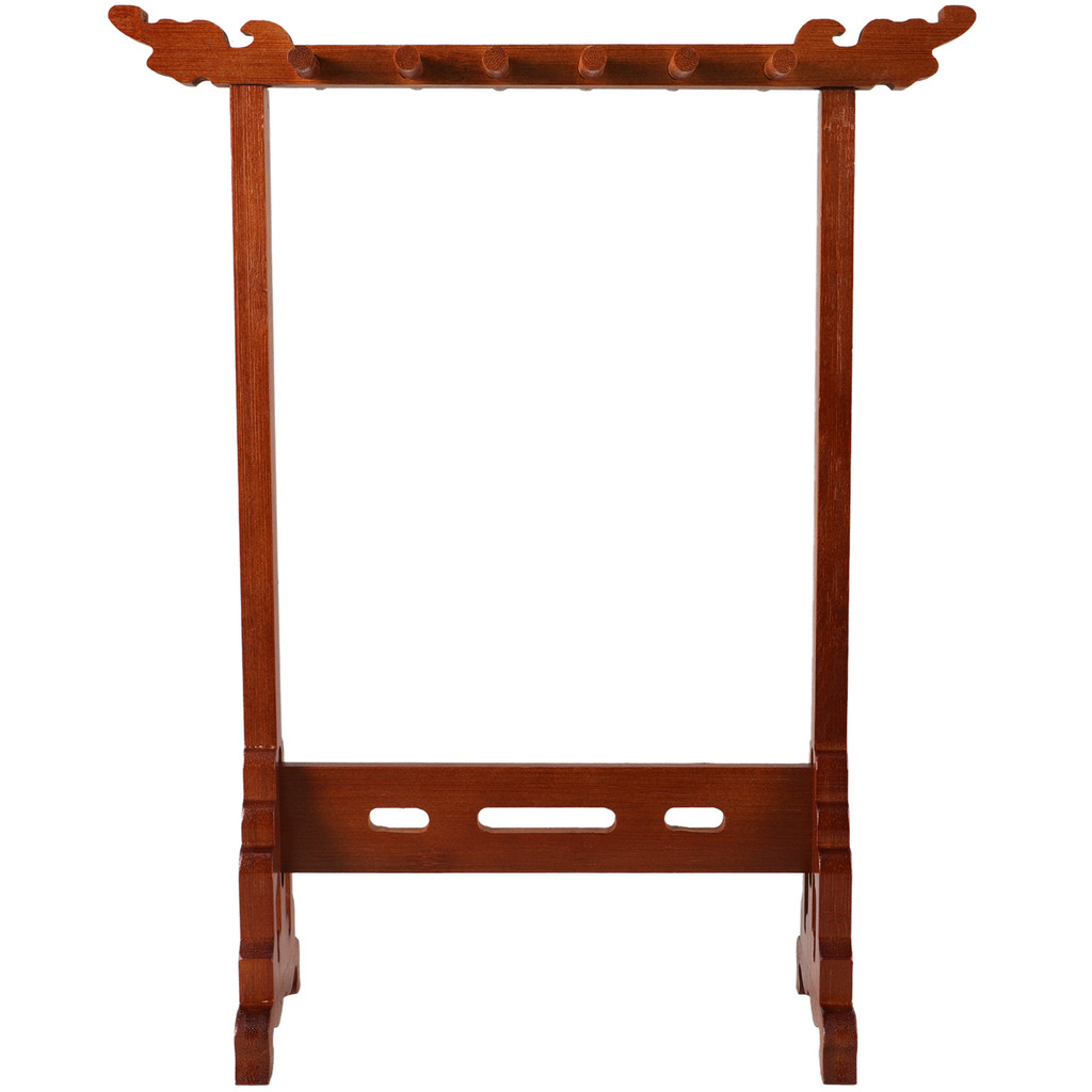 

Brush Hanger Brown Pen Holder Rack Desktop Decor Multipurpose Simple Writing Storage Wooden Office Supplies Student Practical