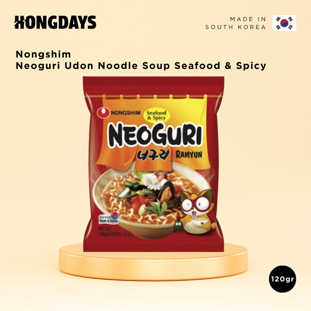 

Nongshim Neoguri Udon Noodle Soup Seafood & Spicy 120g - HONGDAYS