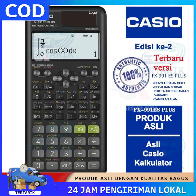 

【100% asli】Kalkulator Scientific Casio FX-991EX/FX-991ES PLUS Casio Original Kalkulator Calculator Scientific Kalkulator Ilmiah Kalkulator Sekolah Garansi Resmi 3 Tahun 2nd edition Kalkulator Casio Scientific Calculator Casio Scientific