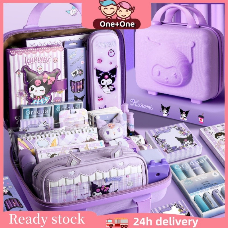 

【COD】One+One Kuromi Kotak Hadiah Mewah Alat Tulis Set / Set Stationery Untuk Hadiah Anak Sekolah Kuromi / Kotak Pensil Anak set / Untuk Hadiah Anak Sekolah Kuromi