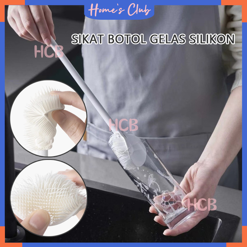 4PCS Sikat Botol & Termos Silikon / Sikat Botol Silikon / Sikat Botol