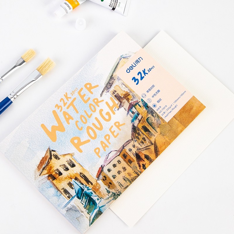 

SBW Deli Watercolor Paint Book Tebal Tidak Tembus Air 20 Halaman Ukuran 32K 73918