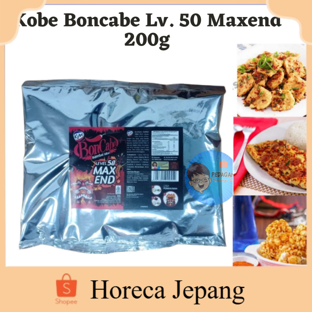 

Kobe Boncabe Lv. 50 Maxend 200g/ Boncabe Level 50/ Sambal Tabur/ Bubuk Sambal Tabur PEDAS