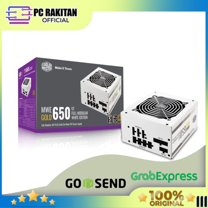 COOLER MASTER MWE GOLD 650 V2 - 650W 80+ GOLD FULLY MODULAR - WHITE