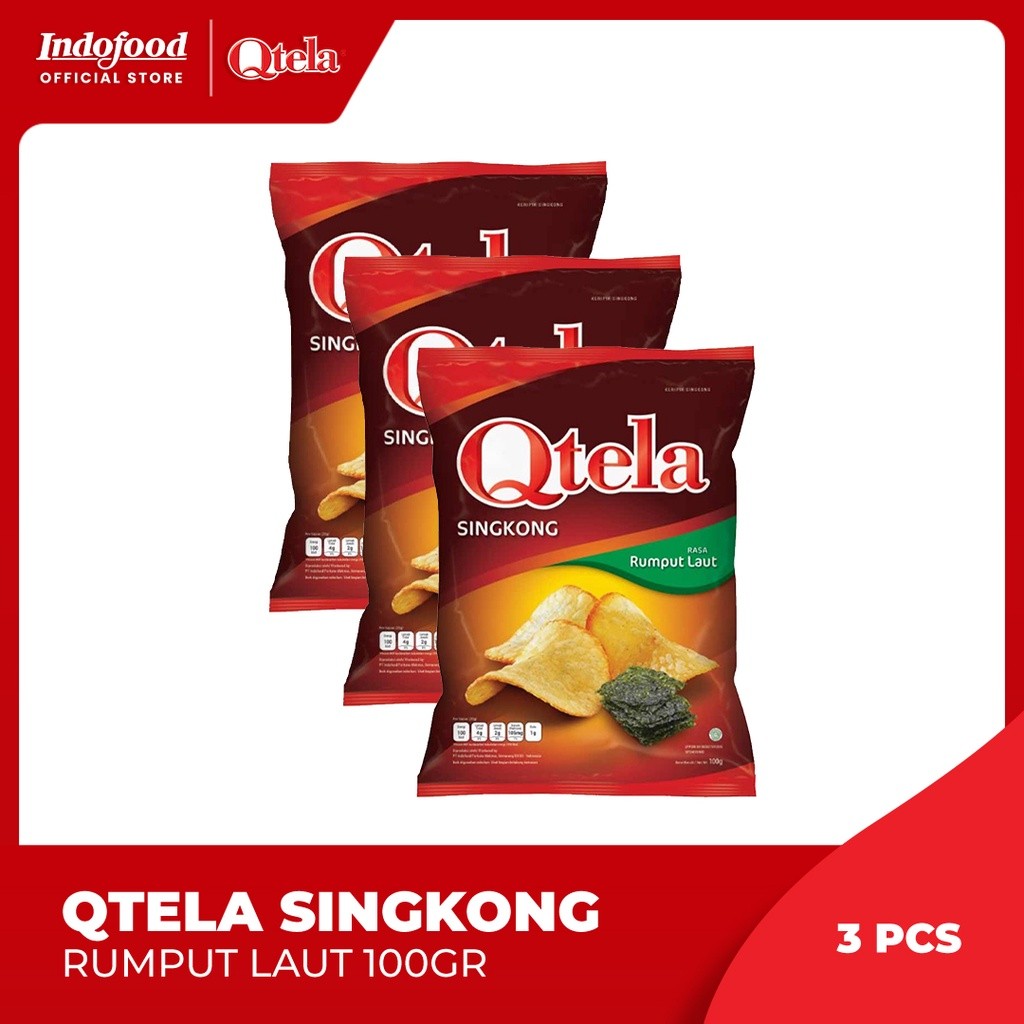 

3 Pcs - Qtela Singkong Rumput Laut 100gr