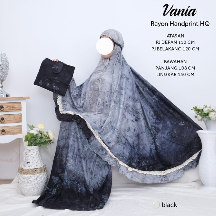 Mukena Rayon Tiedye Renda Jumbo - T MalikaOrange