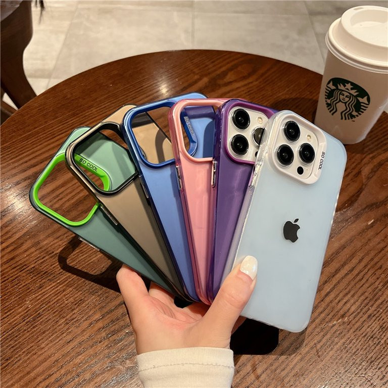 iPhone Case Hybrid Pro Matte Case with Logo Case Anti Kuning Hybrid Matte Multi Colour Case Compatib