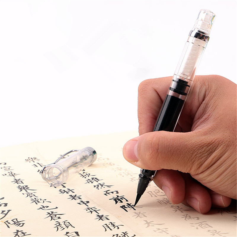 

Watercolor Brush pen Soft art drawing Calligraphy Brushes Refillable Ink Fountain Pens school student supplies Portable paint