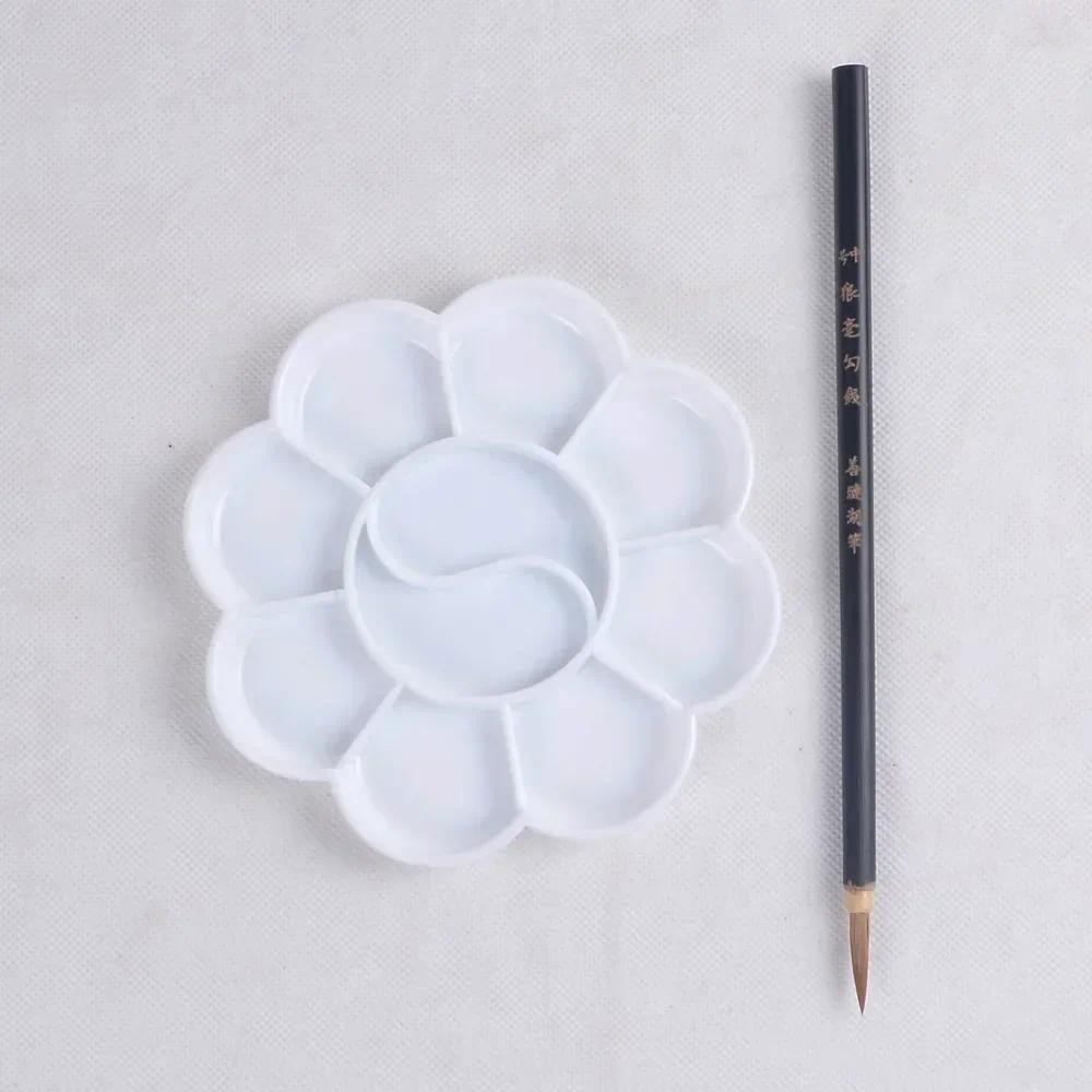 

4 Size Plastic Palette Art Alternatives Paint Tray Artist Watercolor School Supplies for Acrylic Oil Propylene Gouache Craft DIY