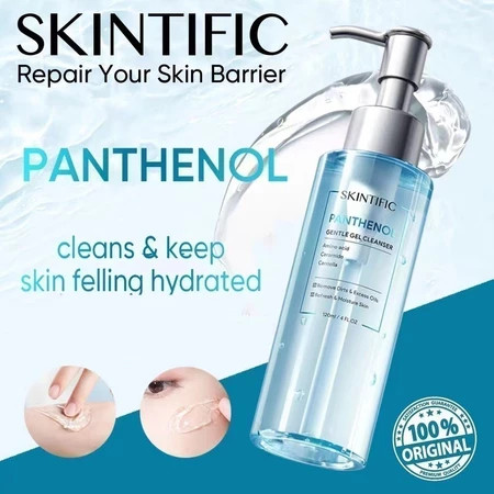 SKINTIFIC Panthenol Gentle Gel Cleanser Facial Wash Anti Aging & Glowing Barrier 120ml