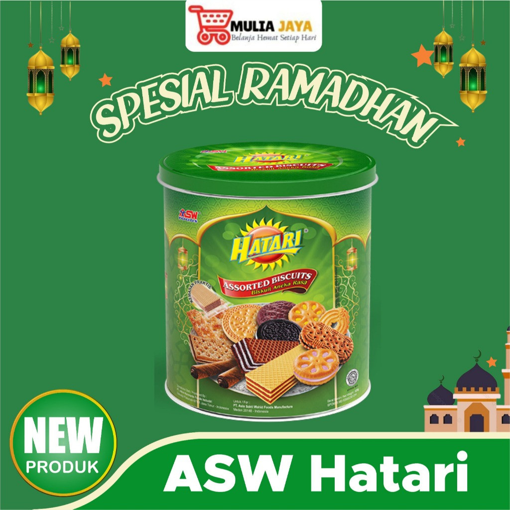 

Hatari Assorted Biscuit Kaleng 300gr Aneka Rasa pusat grosir jajan hari raya murah meriah