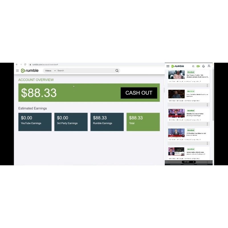 Rumble monetisasi + robot dolar 1 hari 100$ ( 3 video monet Dalam 1 Akun )